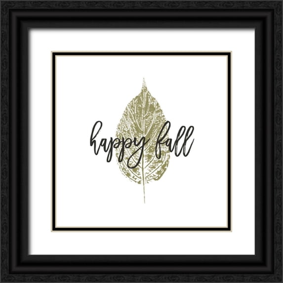 Hershey, Moira 15x15 Black Ornate Wood Framed with Double Matting Museum Art Print Titled - Harvest Sentiments II