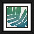 thumbnail image 1 of Hershey, Moira 15x15 Black Ornate Wood Framed with Double Matting Museum Art Print Titled - Tropical Treasures II Blue Green, 1 of 4