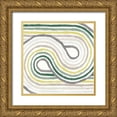 thumbnail image 1 of Hershey, Moira 15x15 Gold Ornate Wood Framed with Double Matting Museum Art Print Titled - Rainbow Road I Bold Cabana, 1 of 4