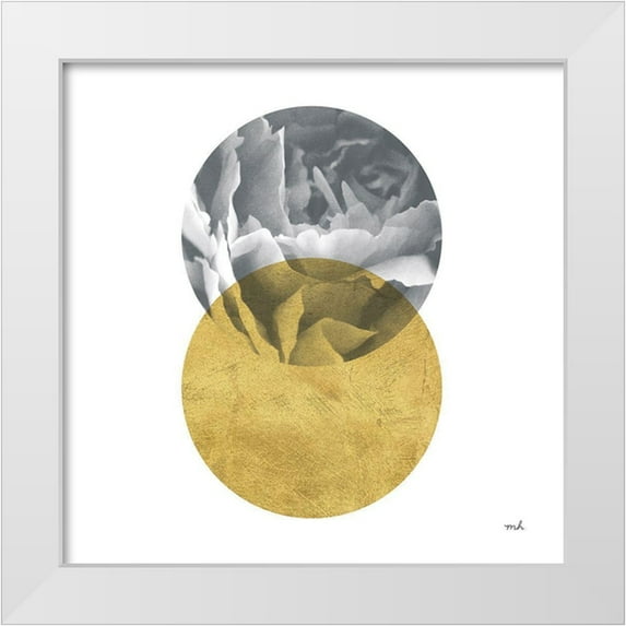 Hershey, Moira 15x15 White Modern Wood Framed Museum Art Print Titled - Blossoms I Gold