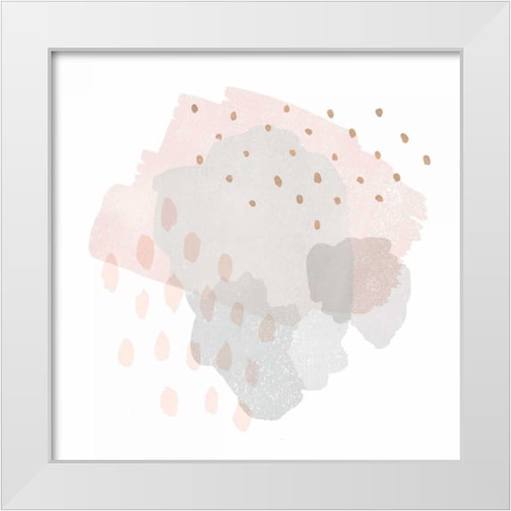 Hershey, Moira 15x15 White Modern Wood Framed Museum Art Print Titled - Lovely Blush II
