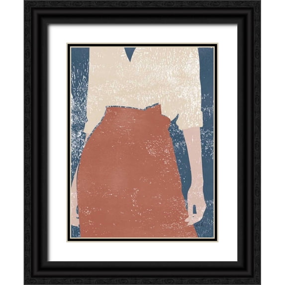Hershey, Moira 15x18 Black Ornate Wood Framed with Double Matting Museum Art Print Titled - Casual IV