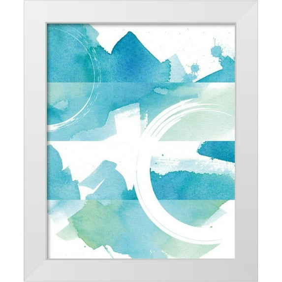 Hershey, Moira 15x18 White Modern Wood Framed Museum Art Print Titled - Coastal Feel II