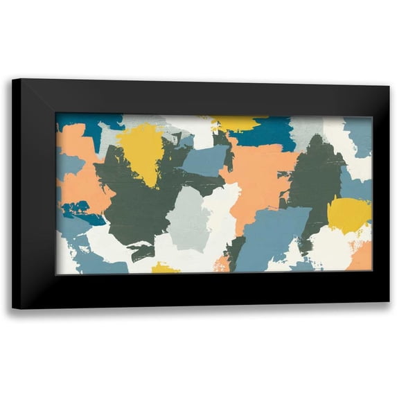 Hershey, Moira 18x11 Black Modern Framed Museum Art Print Titled - Happy III Green