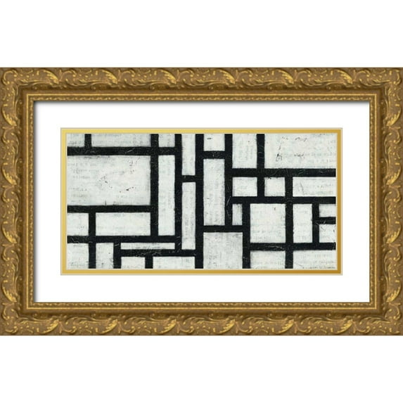 Hershey, Moira 18x11 Gold Ornate Wood Framed with Double Matting Museum Art Print Titled - Labyrinth