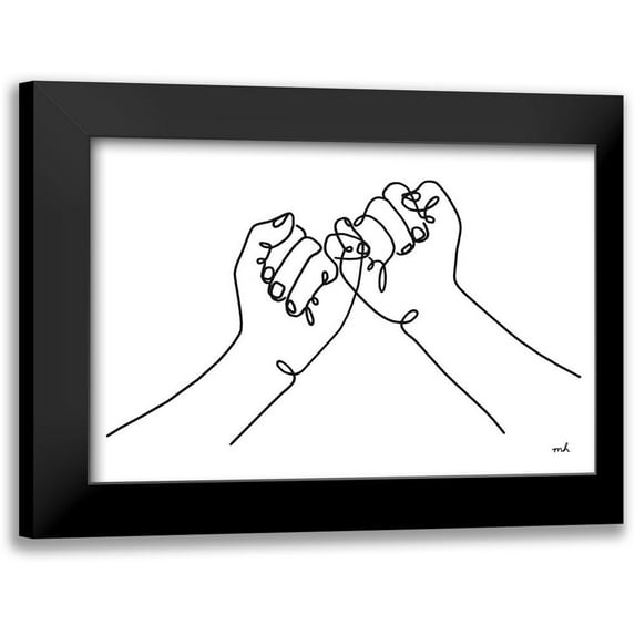 Hershey, Moira 18x13 Black Modern Framed Museum Art Print Titled - Happy Hands III