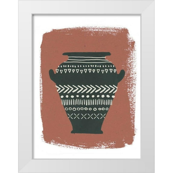 Hershey, Moira 19x24 White Modern Wood Framed Museum Art Print Titled - Global Vessels IV