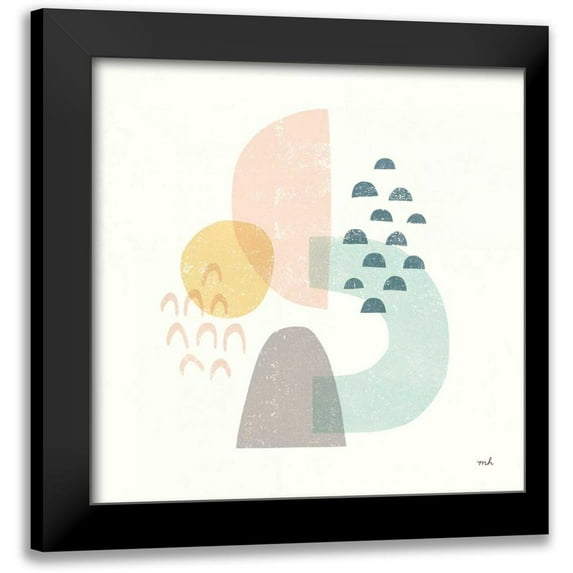 Hershey, Moira 20x20 Black Modern Framed Museum Art Print Titled - Happy Thoughts I