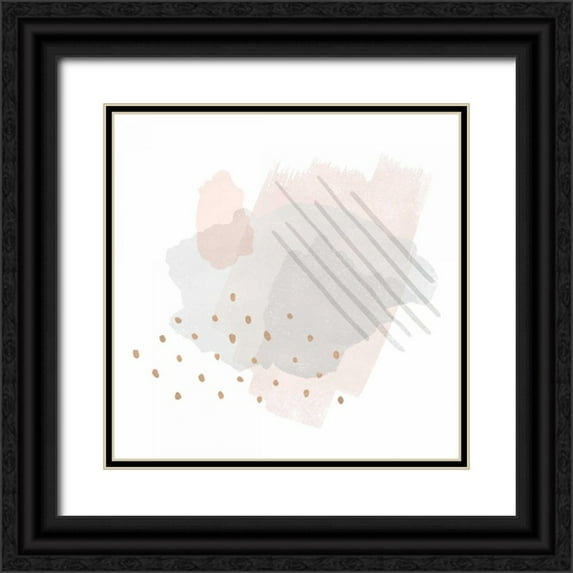 Hershey, Moira 20x20 Black Ornate Wood Framed with Double Matting Museum Art Print Titled - Lovely Blush I