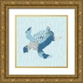 thumbnail image 1 of Hershey, Moira 20x20 Gold Ornate Wood Framed with Double Matting Museum Art Print Titled - Coastal Cool IV, 1 of 4