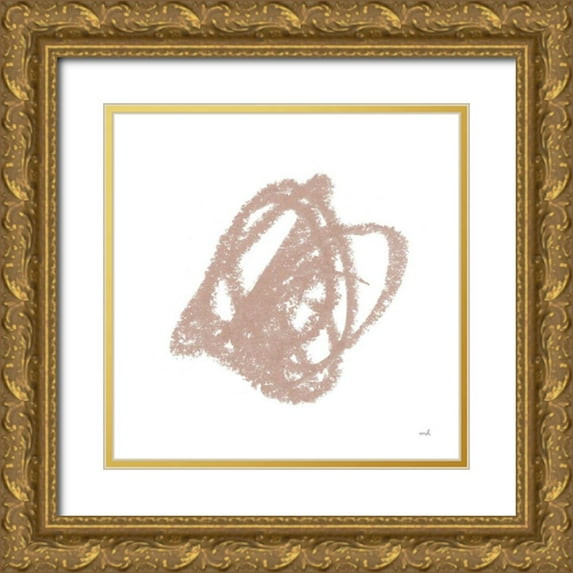 Hershey, Moira 20x20 Gold Ornate Wood Framed with Double Matting Museum Art Print Titled - Doodles Doodles VII