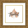 thumbnail image 1 of Hershey, Moira 20x20 Gold Ornate Wood Framed with Double Matting Museum Art Print Titled - Harvest Sentiments VI, 1 of 4