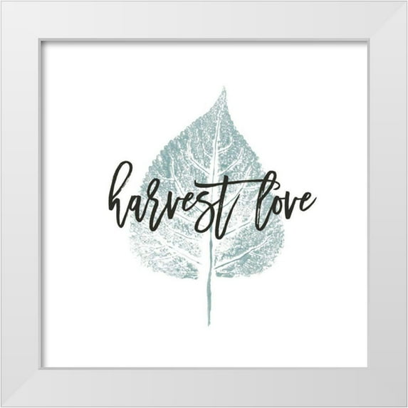Hershey, Moira 20x20 White Modern Wood Framed Museum Art Print Titled - Harvest Sentiments III