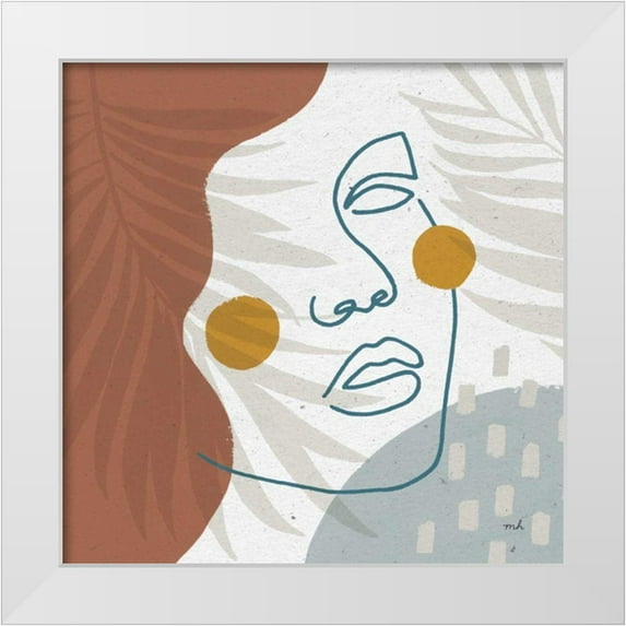 Hershey, Moira 20x20 White Modern Wood Framed Museum Art Print Titled - Island Breeze I