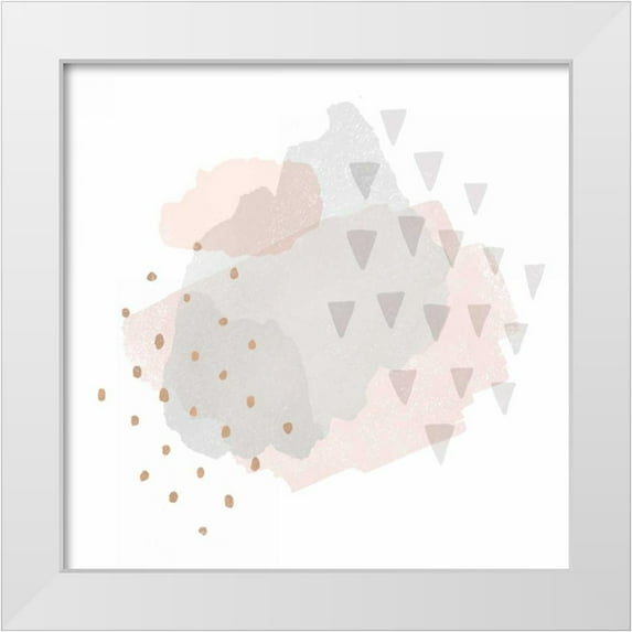 Hershey, Moira 20x20 White Modern Wood Framed Museum Art Print Titled - Lovely Blush IV