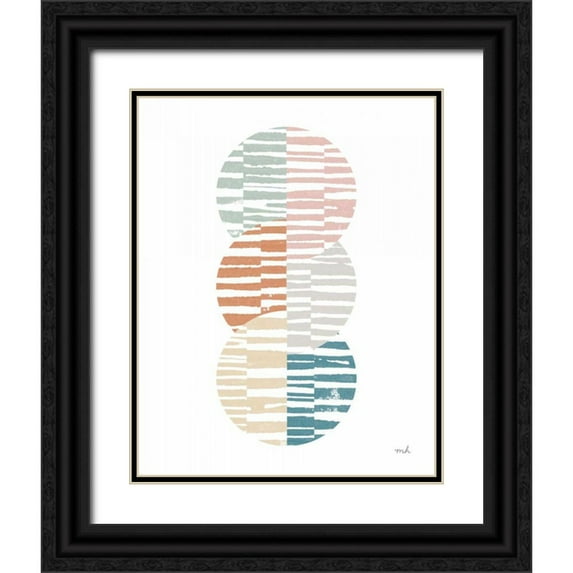 Hershey, Moira 20x24 Black Ornate Wood Framed with Double Matting Museum Art Print Titled - Meditate I