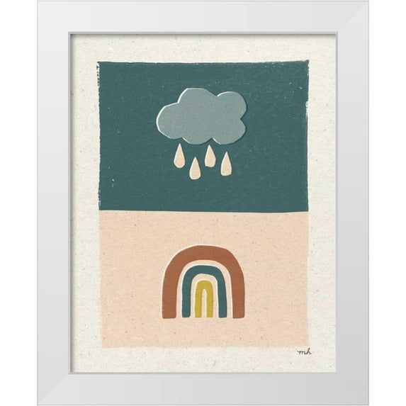 Hershey, Moira 20x24 White Modern Wood Framed Museum Art Print Titled - New Day II