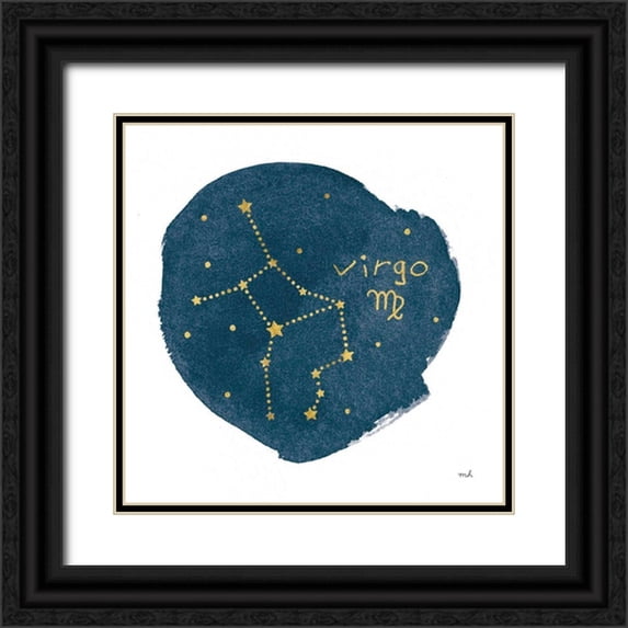 Hershey, Moira 26x26 Black Ornate Wood Framed with Double Matting Museum Art Print Titled - Horoscope Virgo