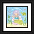 thumbnail image 1 of Hershey, Moira 26x26 Black Ornate Wood Framed with Double Matting Museum Art Print Titled - Magical Mermaid III, 1 of 4