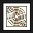 thumbnail image 1 of Hershey, Moira 26x26 Black Ornate Wood Framed with Double Matting Museum Art Print Titled - Rainbow Road II Thick Lines, 1 of 4