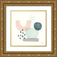 thumbnail image 1 of Hershey, Moira 26x26 Gold Ornate Wood Framed with Double Matting Museum Art Print Titled - Happy Thoughts II, 1 of 4