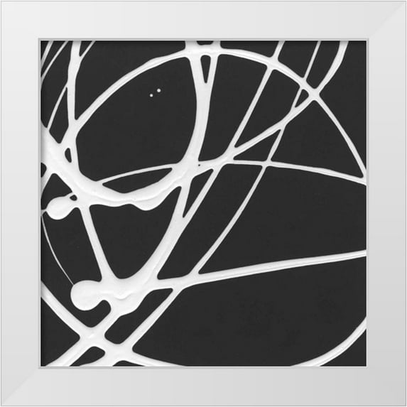 Hershey, Moira 26x26 White Modern Wood Framed Museum Art Print Titled - Tumbling Down III