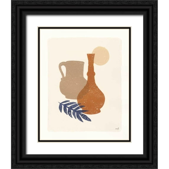 Hershey, Moira 26x32 Black Ornate Wood Framed with Double Matting Museum Art Print Titled - Oasis II