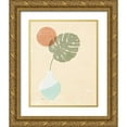 thumbnail image 1 of Hershey, Moira 26x32 Gold Ornate Wood Framed with Double Matting Museum Art Print Titled - Sun Palm I Mint, 1 of 4