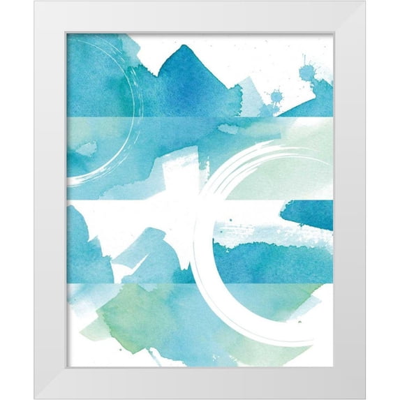 Hershey, Moira 26x32 White Modern Wood Framed Museum Art Print Titled - Coastal Feel II