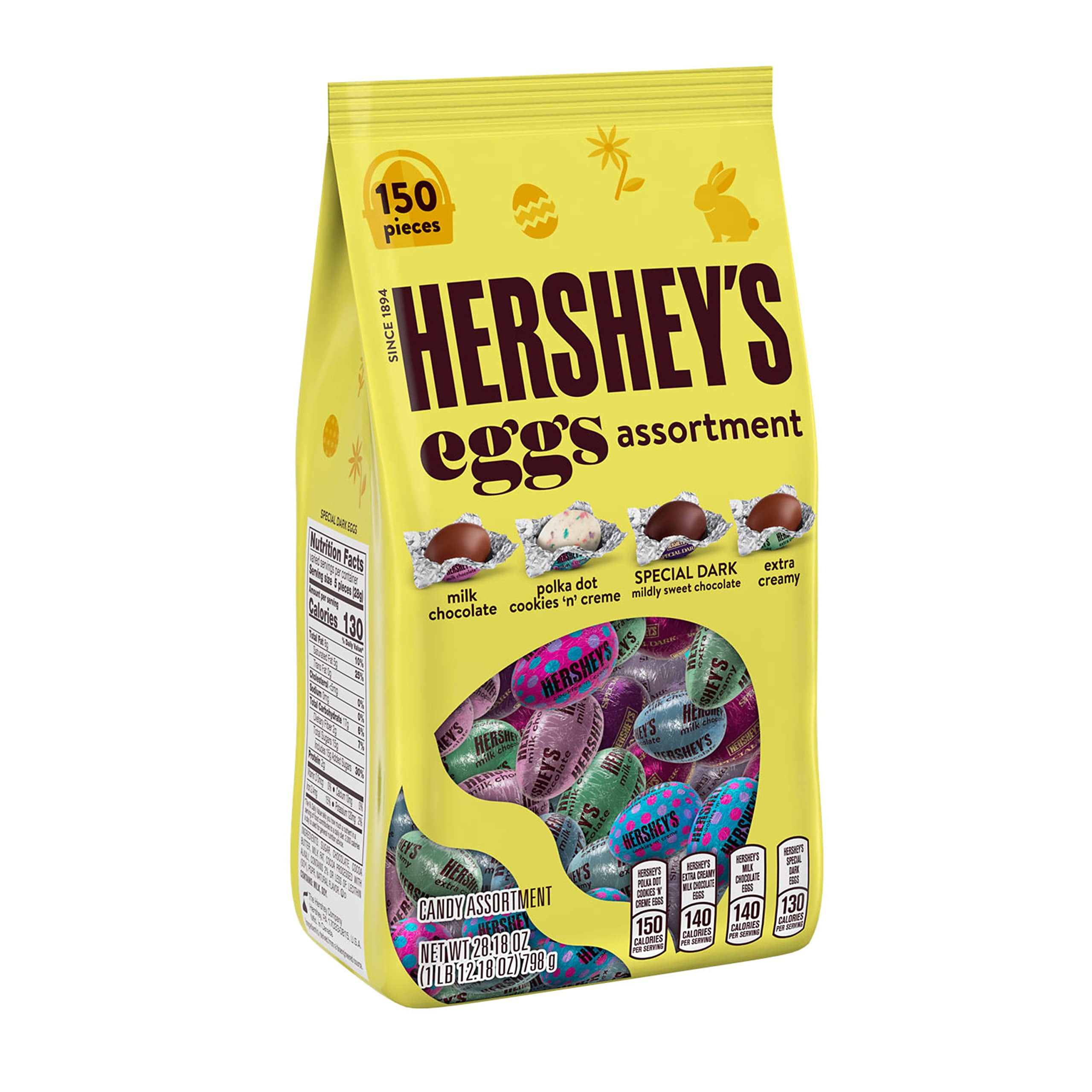 Hershey,S Assorted Chocolate And White Creme Eggs, Easter Candy, 28.18 Oz Variety Bag (150 Pieces)