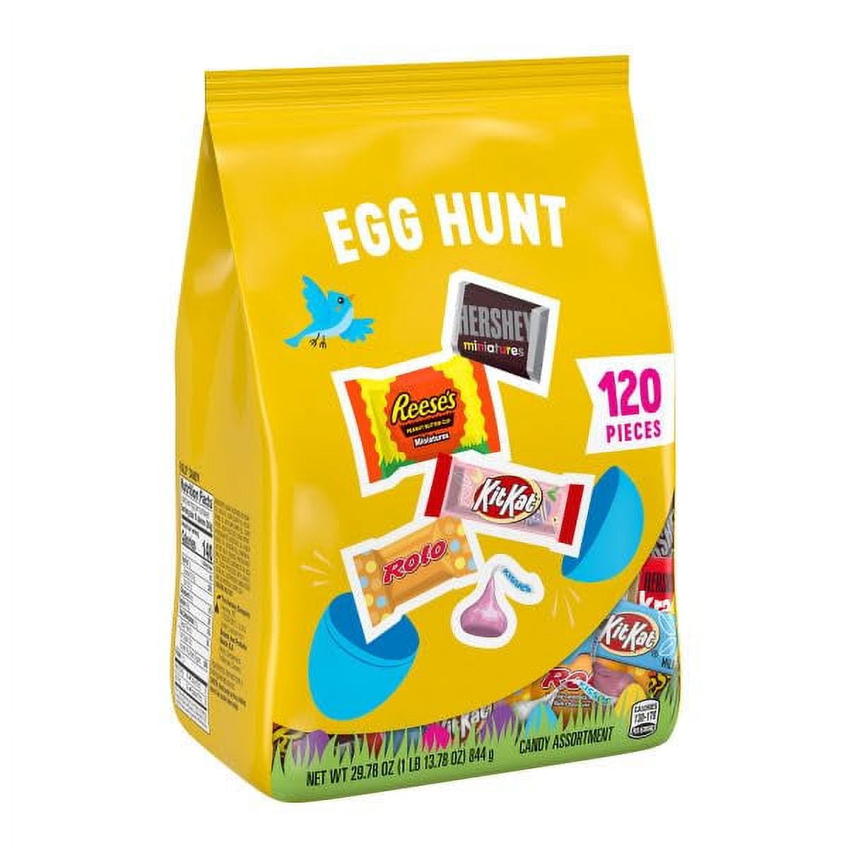 Hershey,S Assorted Chocolate, Easter Basket Easter Candy Variety Bag, 29.78 Oz (120 Pieces)