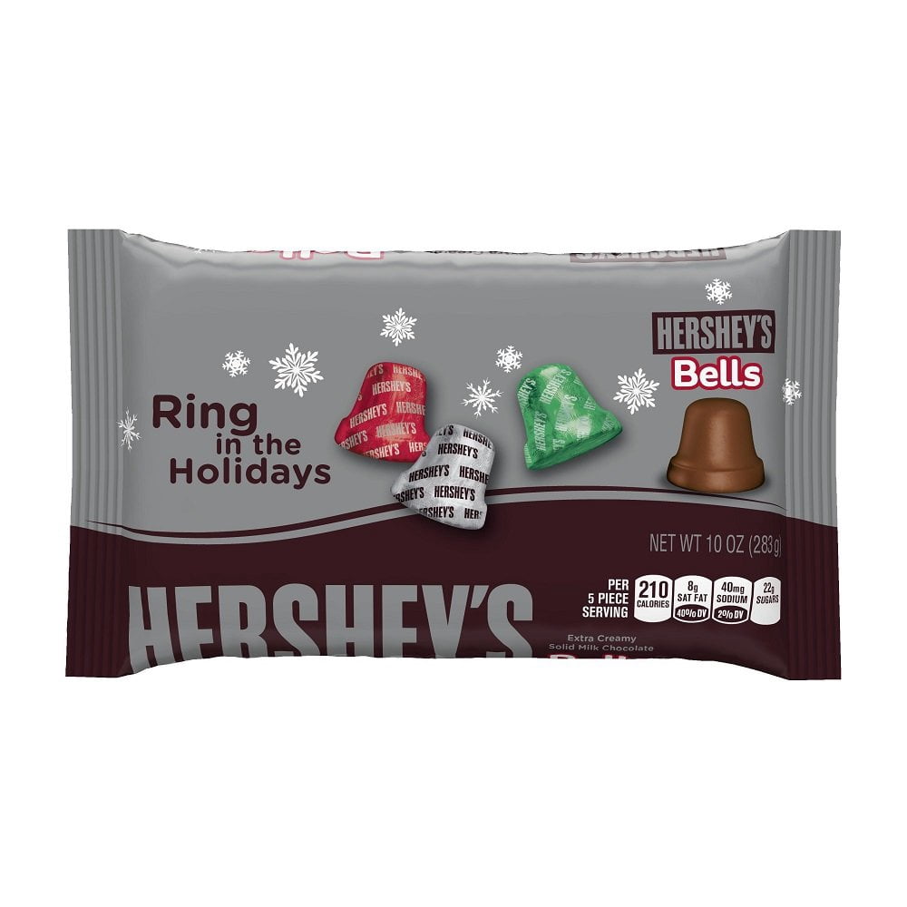 Hershey,S Bells, Extra Creamy Solid Milk Chocolate Individually Wrapped