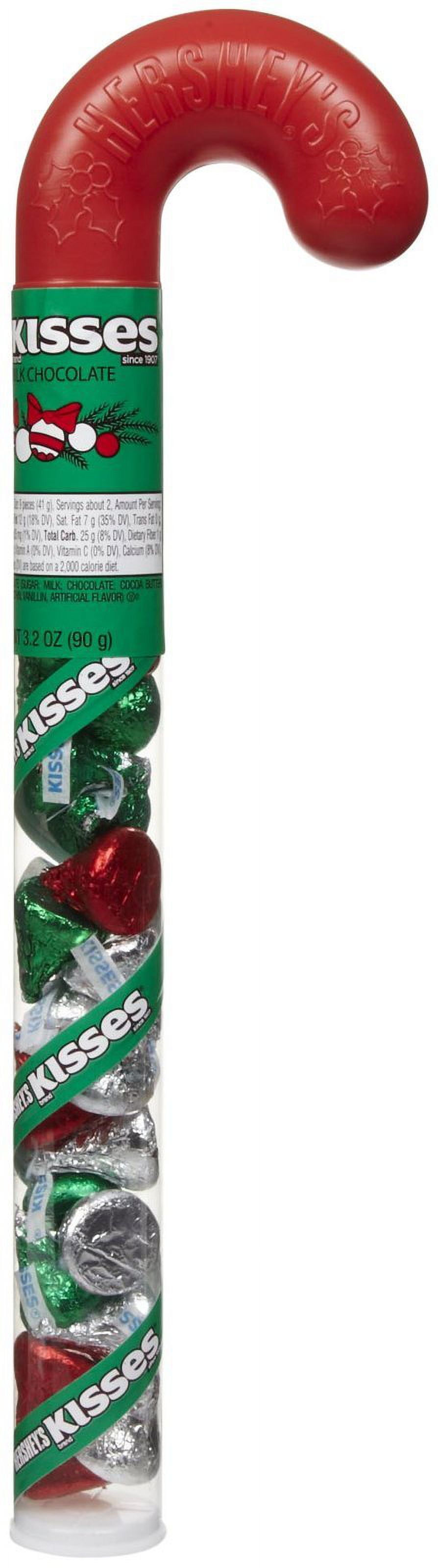 Hershey,S Candy Cane Kisses Milk Chocolate 3.2 Oz