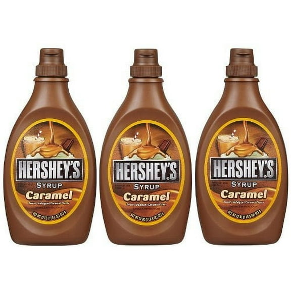 Hershey,S, Caramel Syrup, 22 Ounce Bottle (Pack Of 3)