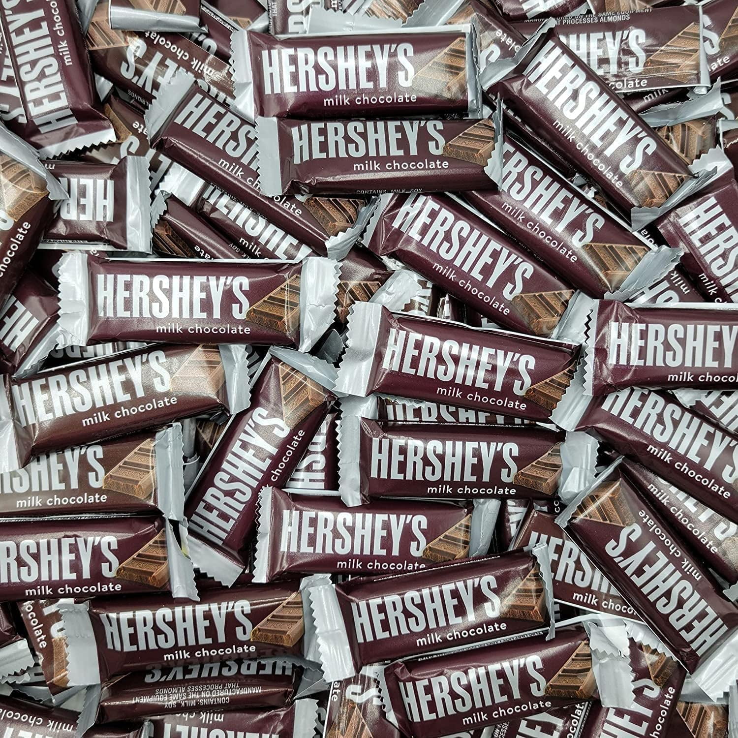 Hershey,S Milk Chocolate Snack Size Candy Bars, Bulk Candy - 2 Pounds (Pack Of 1)