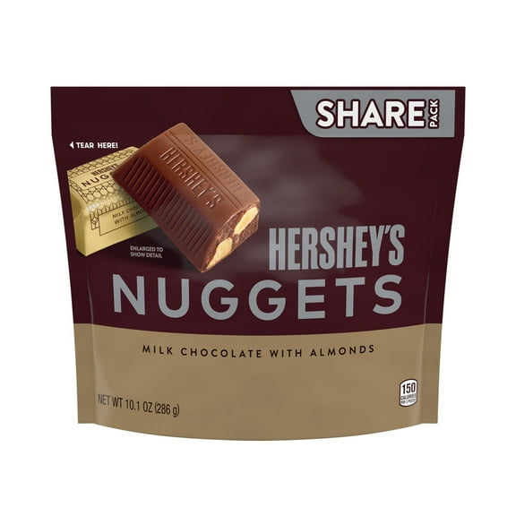 Hershey's Nuggets Milk Chocolate with Almonds Candy - Share Pack - 10.1 oz Packaging may vary
