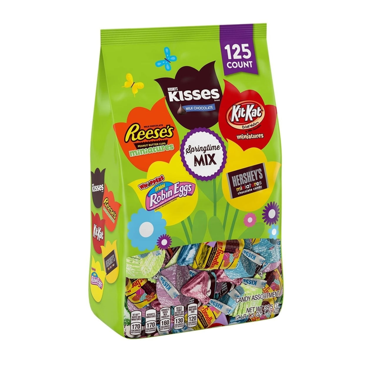 Hershey Springtime Mix Chocolate Assortment Candy Easter (39.5 Oz 125 Piece)