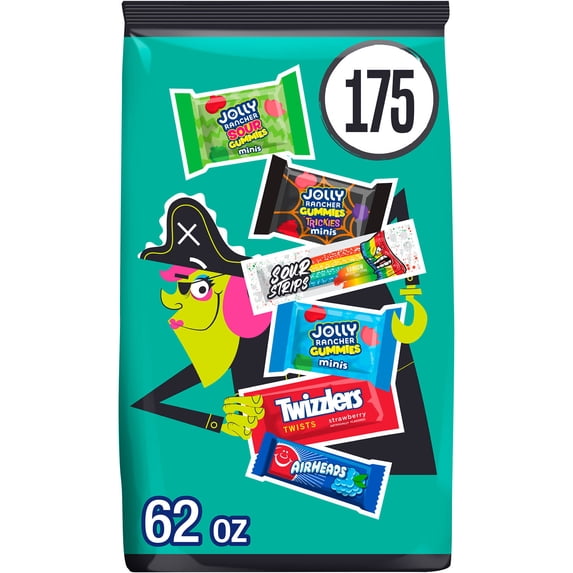 Hershey Assorted Fruit Flavored, Halloween Candy Bulk Bag, 62 oz (175 Pieces)