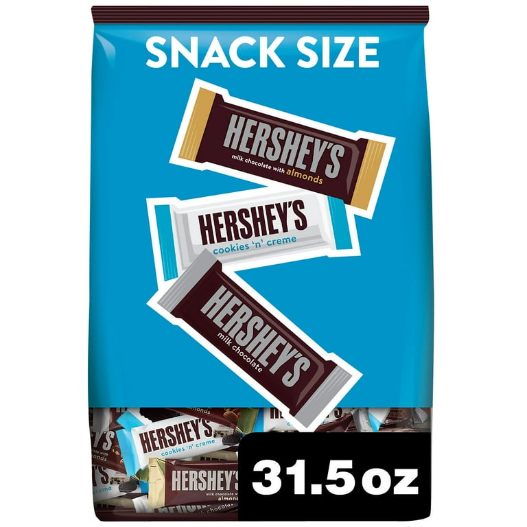Hershey's Snack-Size Chocolate Candy Assortment Party Pack, 31.5 oz Bag Hershey's Snack-Size Chocolate Candy Assortment Party Pack, 31.5 oz Bag