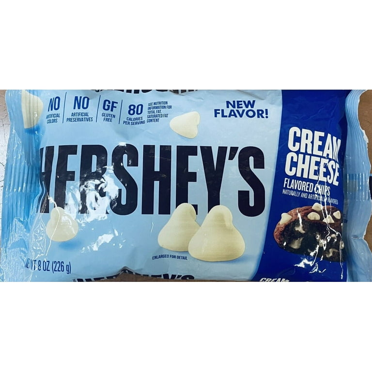 Hershey's CREAM CHEESE Flavored Premium Baking Morsels Chips 8 oz