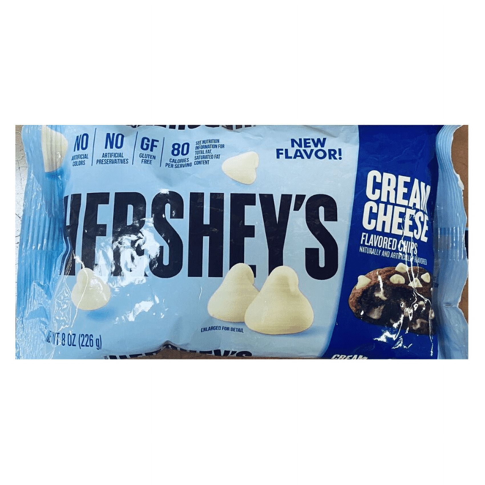 Hershey's CREAM CHEESE Flavored Premium Baking Morsels Chips 8 oz Bag