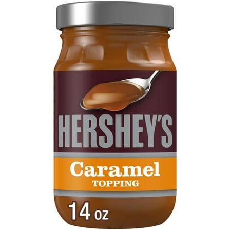 Hershey's Caramel Sauce Ice Cream Topping, Jar 14 oz