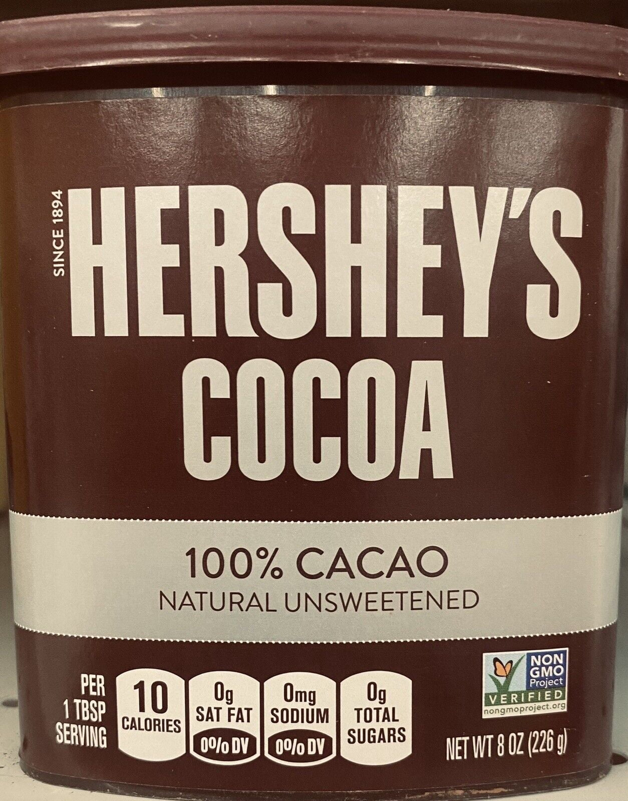 Hershey's Cocoa Powder, 100% Cacao, Natural Unsweetened, Gluten Free ...