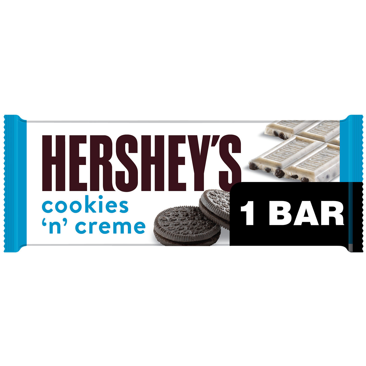 Hershey's Cookies 'n' Creme Candy, Bar 1.5 oz - image 1 of 9