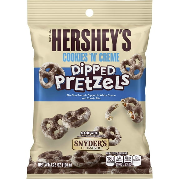 Hershey's, Cookies 'n' Creme Dipped Pretzels, 4.25 oz
