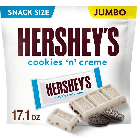 Hershey's Cookies 'n' Creme Snack Size Candy, Bag 17.1 oz