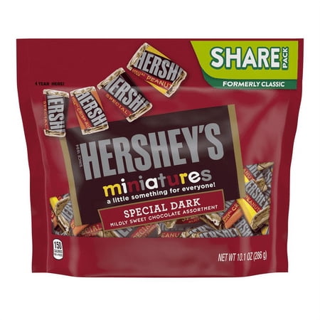 Hershey's Dark Chocolate Miniatures Candy - 10.1oz