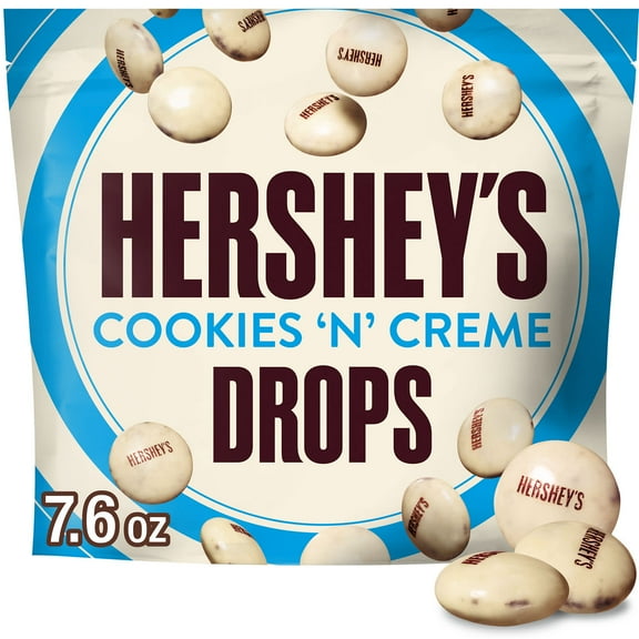 Hershey's Drops Cookies 'n' Creme Candy, Bag 7.6 oz