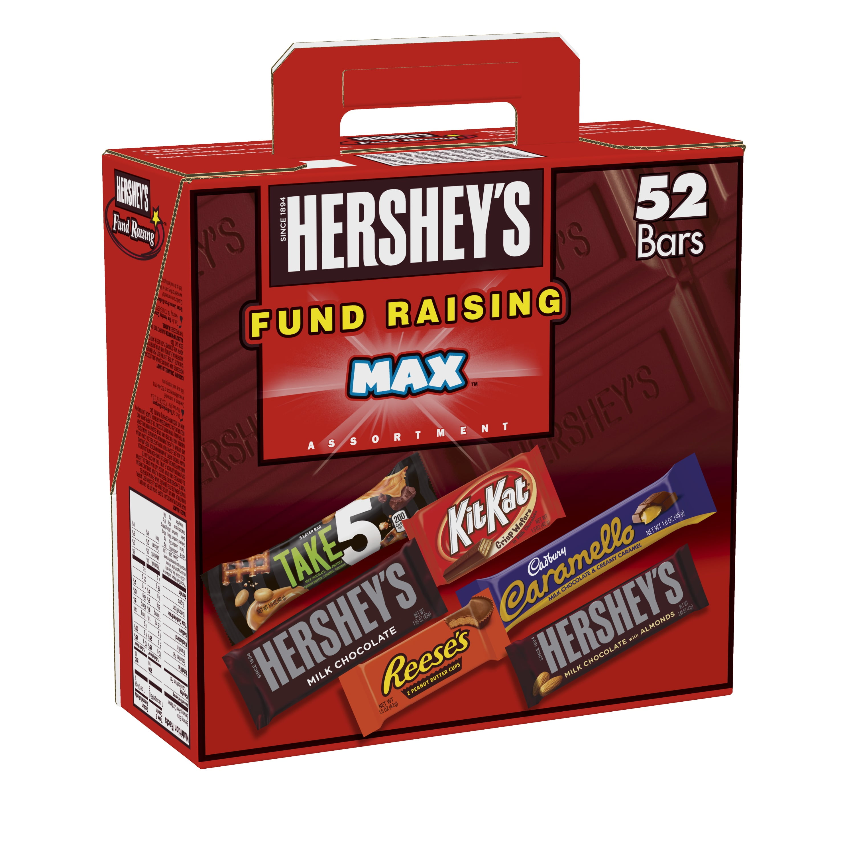 Hershey's Fundraising Max Assortment, 5.1 Lb, 52 Ct