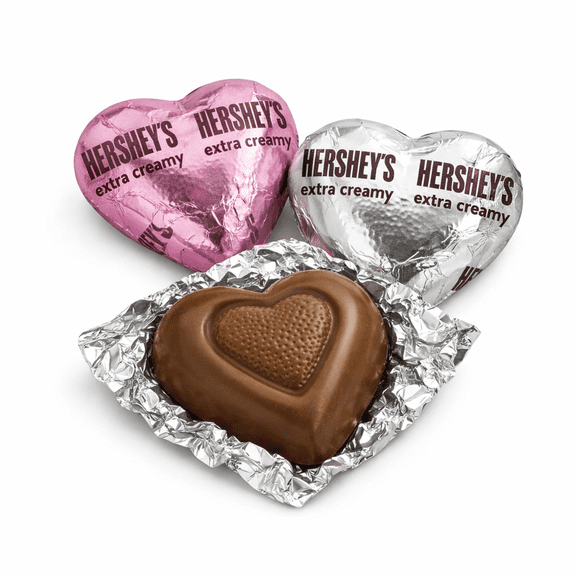 Hershey's Hearts Milk chocolate - Extra Creamy - 1 lb